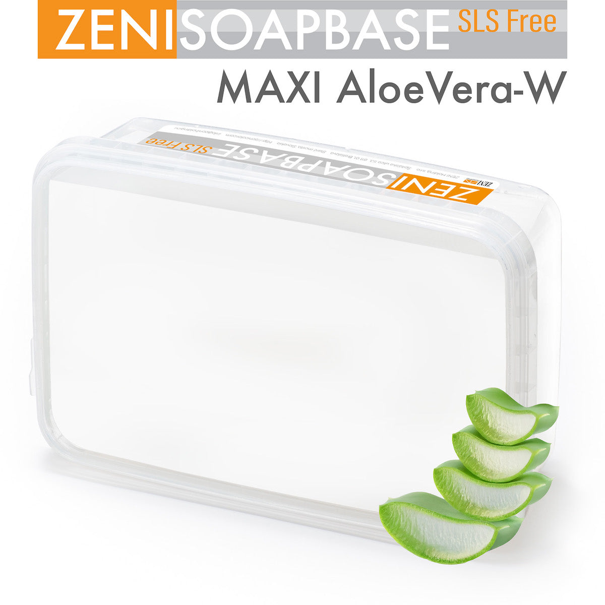 MAXI Aloe Vera-W Base di sapone bianco con Aloe Vera, senza SLS