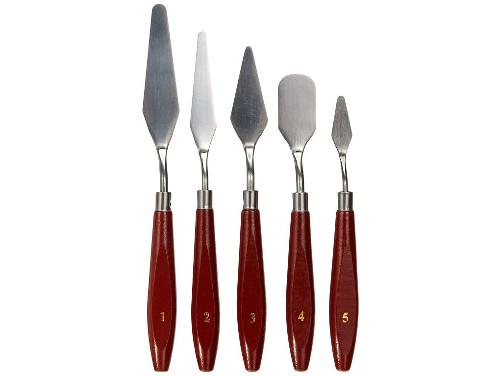 Set Cuțite pentru Pictură Kreul – 5 Bucăți, pentru Ulei, Acrilic și Tehnici Mixte