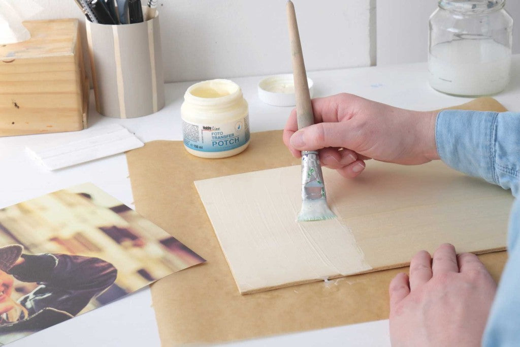 KREUL Foto Transfer Potch 150 ml – Soluție pentru Transfer Imagini pe Lemn, Textil, Sticlă, Lumânări și Ceramică