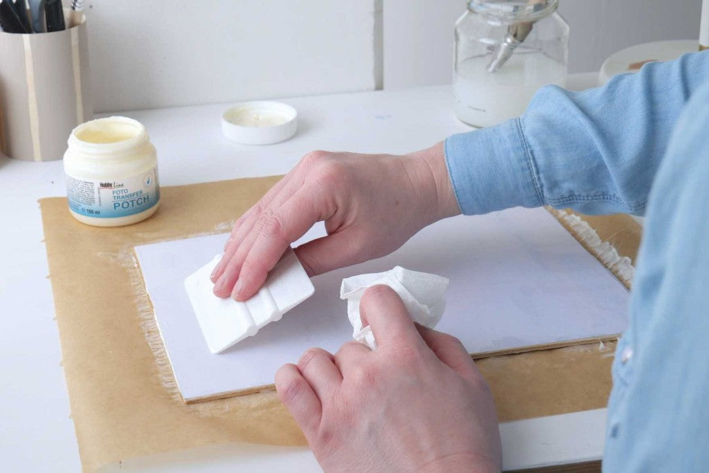 KREUL Foto Transfer Potch 150 ml – Soluție pentru Transfer Imagini pe Lemn, Textil, Sticlă, Lumânări și Ceramică