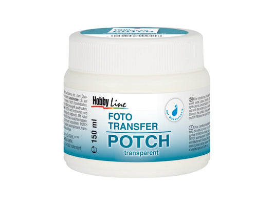 KREUL Photo Transfer Potch 150 ml – Soluzione per trasferire immagini su legno, tessuti, vetro, candele e ceramica