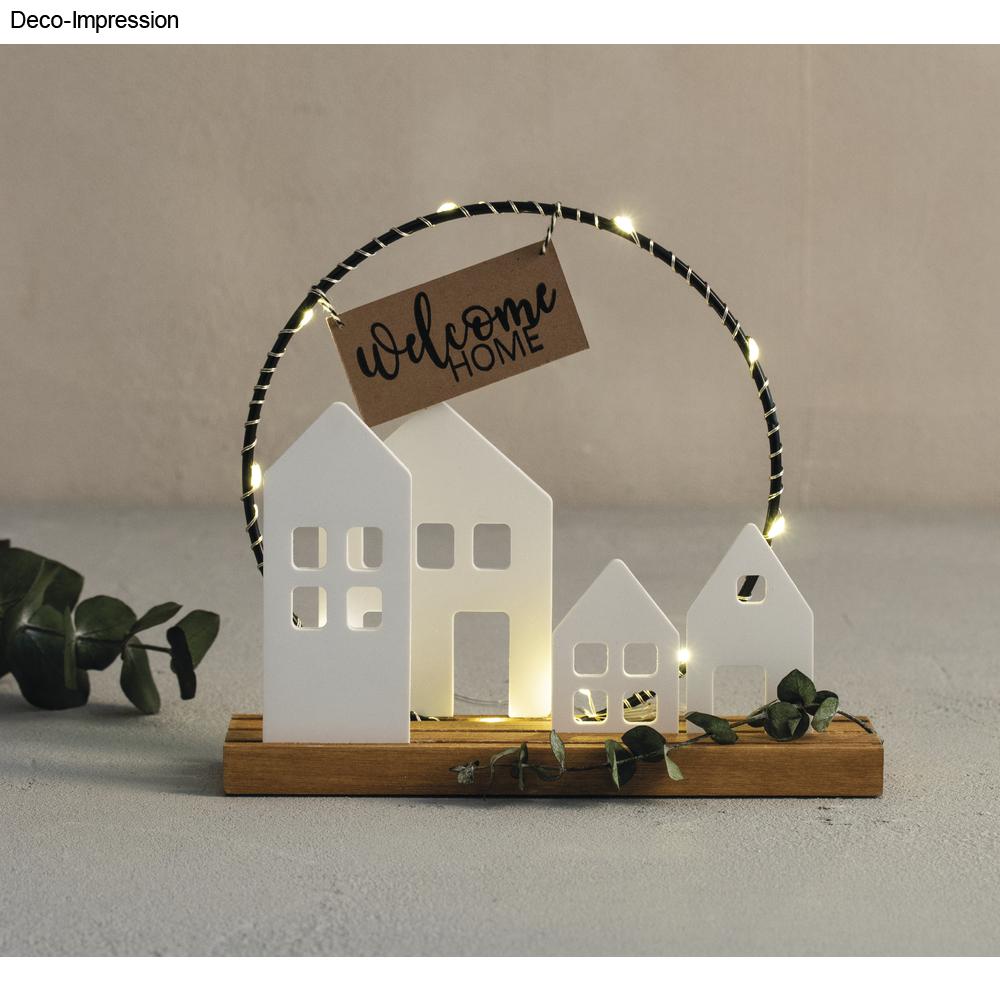 Matriță din Silicon – Căsuțe Luminate, 4 Forme Decorative
