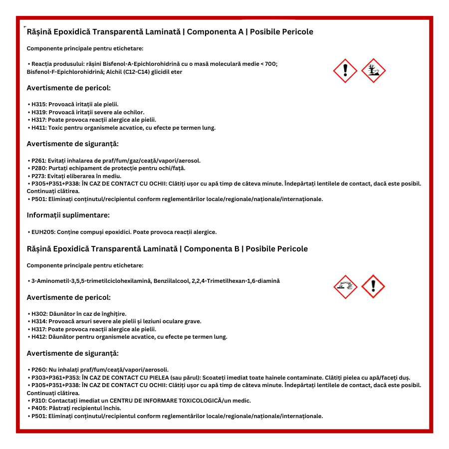 Resina epossidica trasparente PREMIUM per colata e laminazione in strati sottili fino a 10 mm