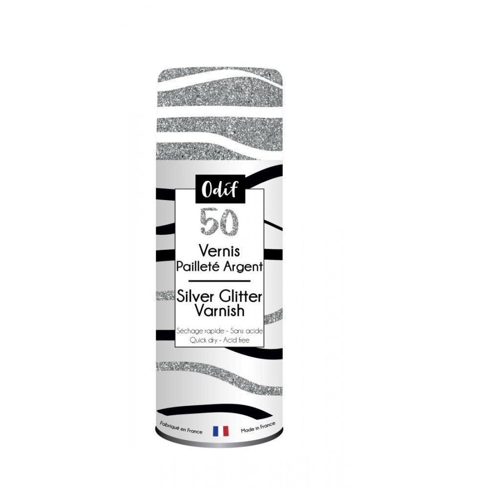 Spray glitter argento - Lacca decorativa, 125 ml