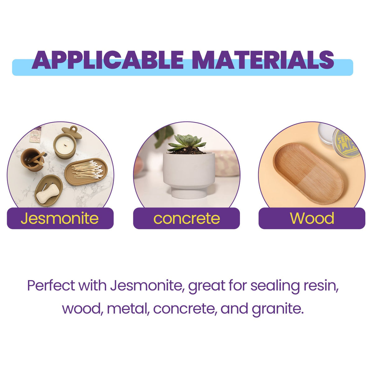 Ceară de Sigilare pentru Jesmonite, Beton și Lemn, 10-200 g