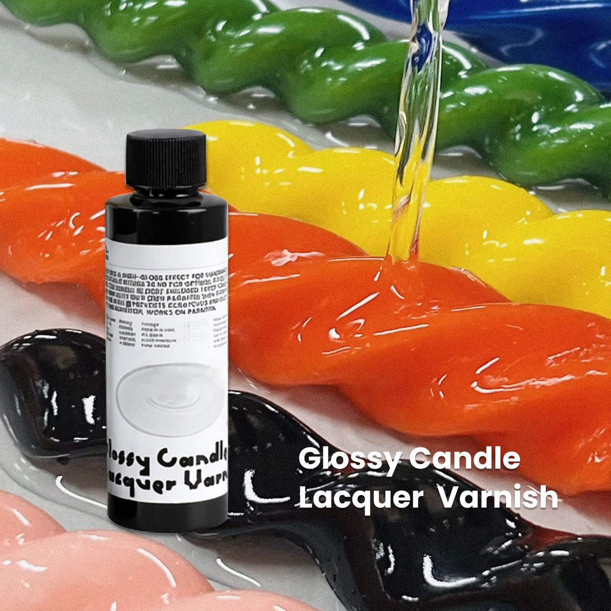 Lac Lucios pentru Lumânări pe Bază de Apă, High Gloss, 960 ml