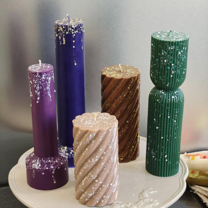 Fulgi Glitter High Gloss pentru Lumânări, Rezistenți la Căldură