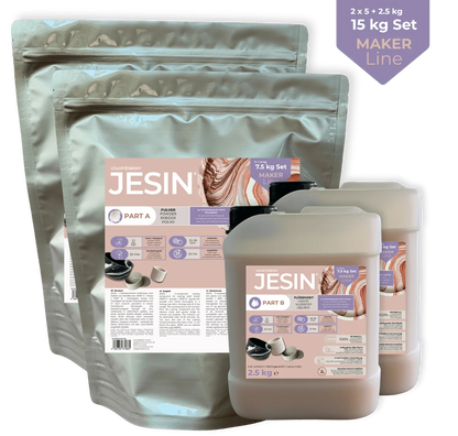 JESIN – Polvere per colata ignifuga, con facile miscelazione 2:1 e finitura liscia