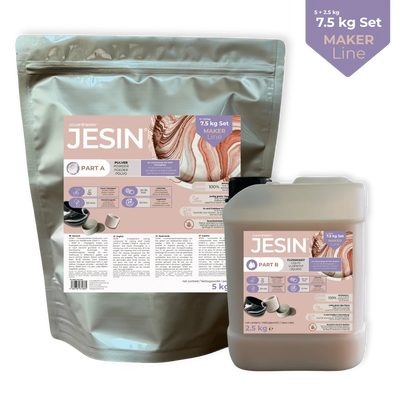 JESIN – Polvere per colata ignifuga, con facile miscelazione 2:1 e finitura liscia