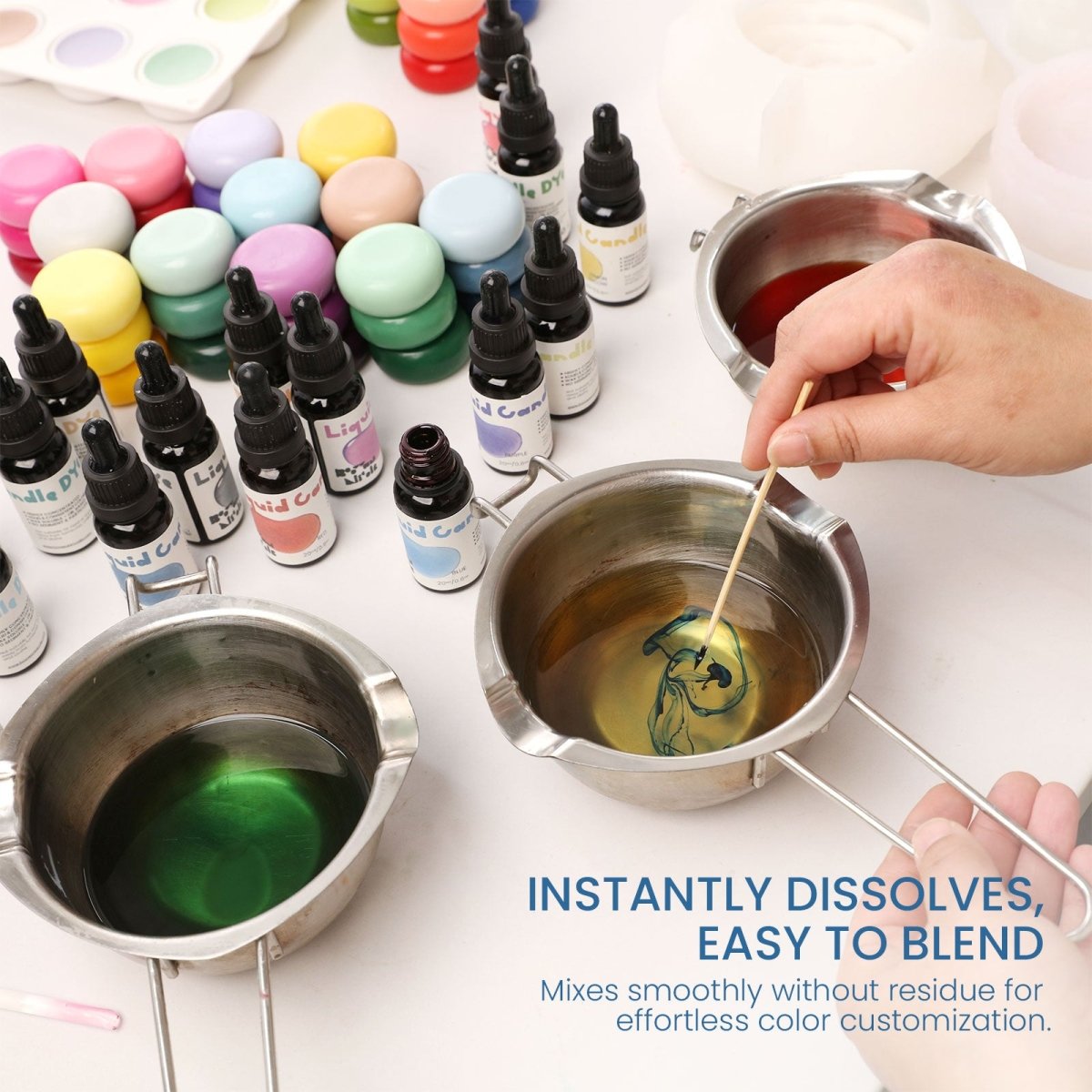 Colorant Lichid pentru Lumânări, 16 Culori Concentrate, 20 ml