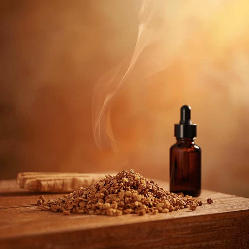 Ulei parfumat Smirnă și Tămâie cu aromă profundă, balsamică și medita­tivă