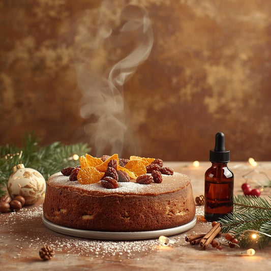 Ulei parfumat Xmas Pudding cu aromă dulce și condimentată de prăjitură tradițională de CrăciunUlei parfumat Xmas Pudding cu aromă dulce și condimentată de prăjitură tradițională de Crăciun