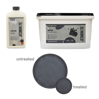 Jesmonite AC730 DUO SET 500ml + 2,5kg Nero carbone