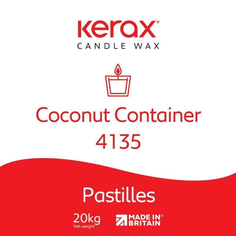 Ceară de cocos Kerawax Coconut Container 4135 pentru lumânări în recipiente