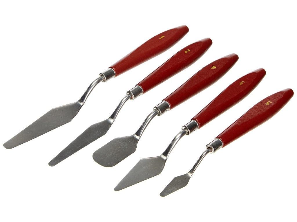 Set Cuțite pentru Pictură Kreul – 5 Bucăți, pentru Ulei, Acrilic și Tehnici Mixte