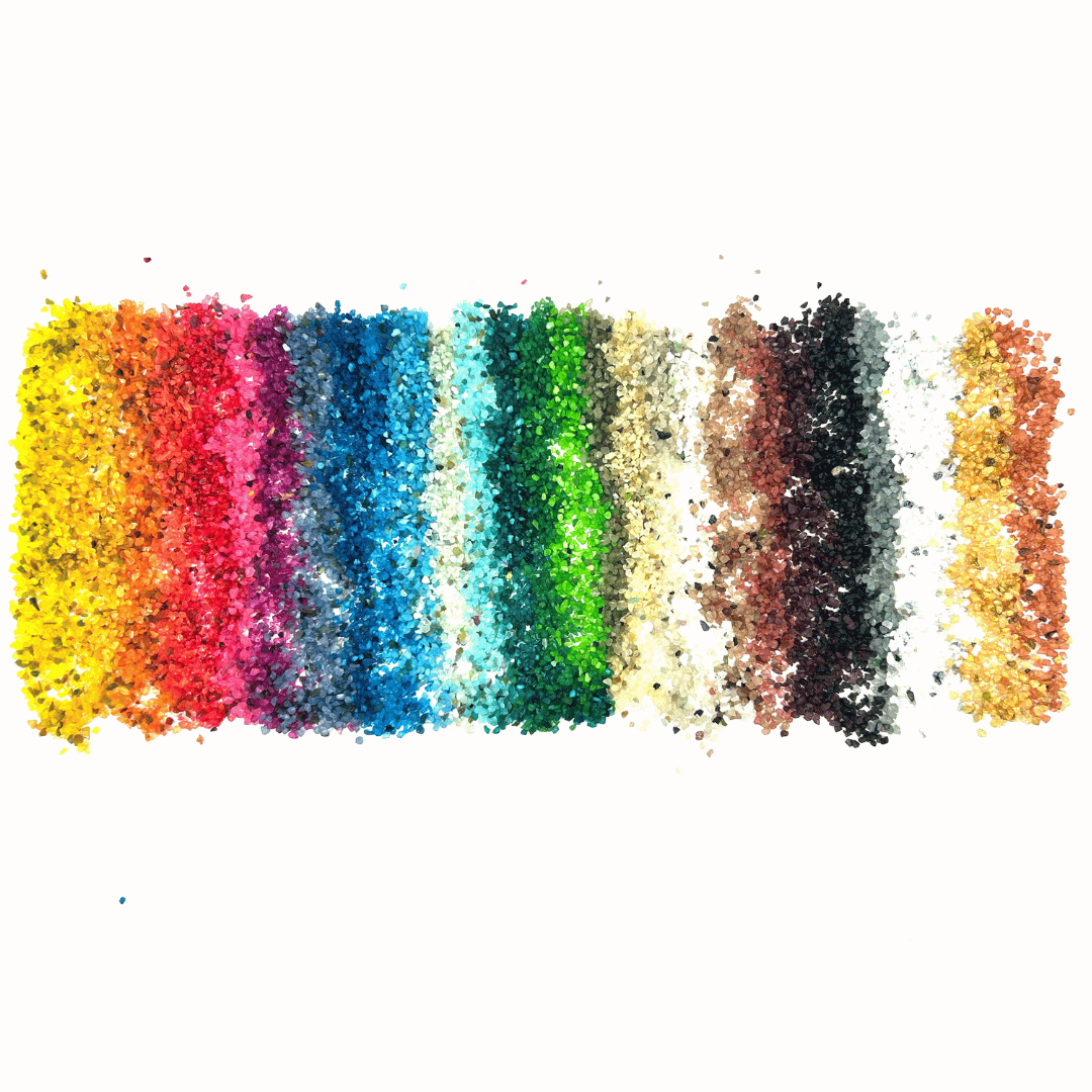 GlassRoxx 500g - Granuli di vetro riciclato per effetti sorprendenti