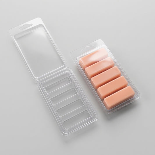Matriță clam shell snap bar 5 batoane pentru wax melts, vedere de ansamblu